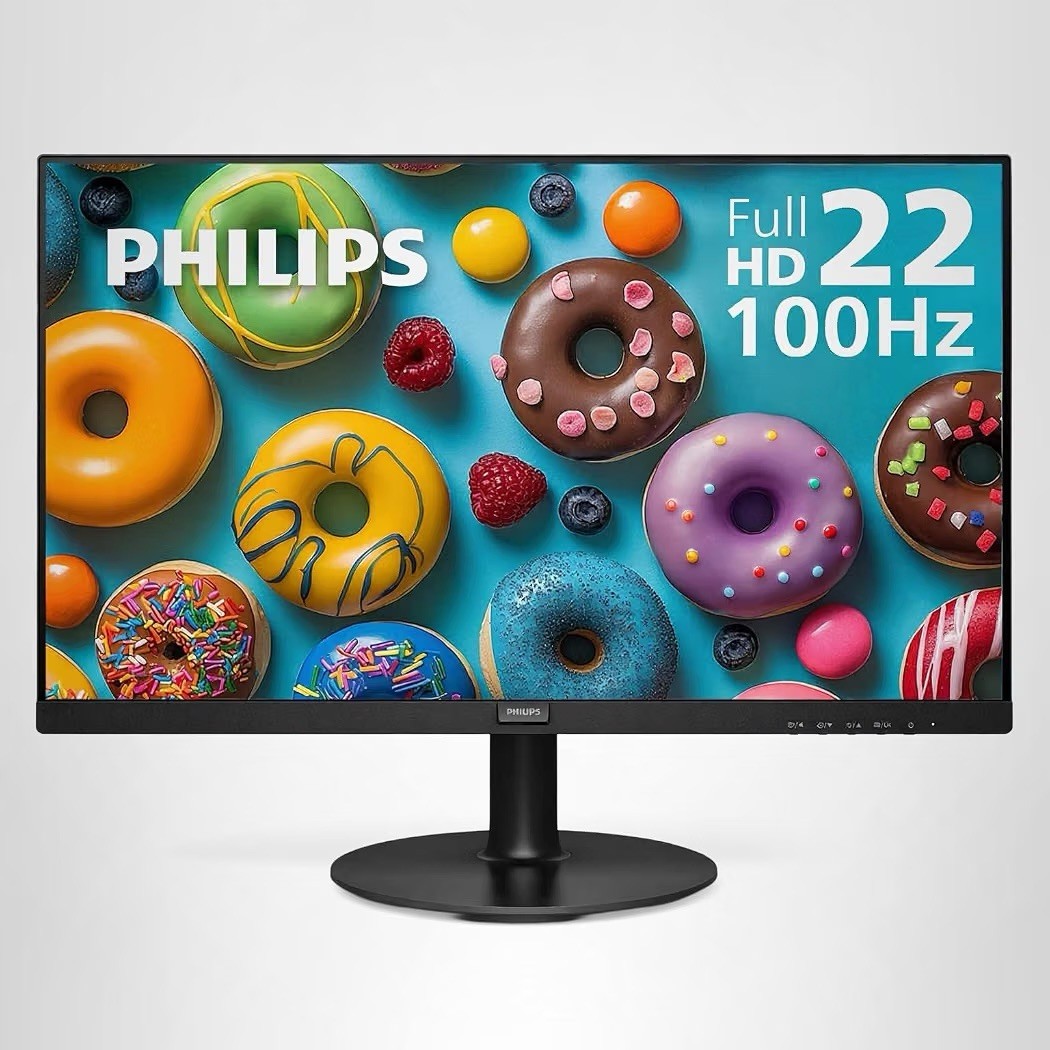 PHILIPS 22 Inch Thin Full HD (1920 x 1080) Monitor 100Hz Refresh Rate 221V8LB