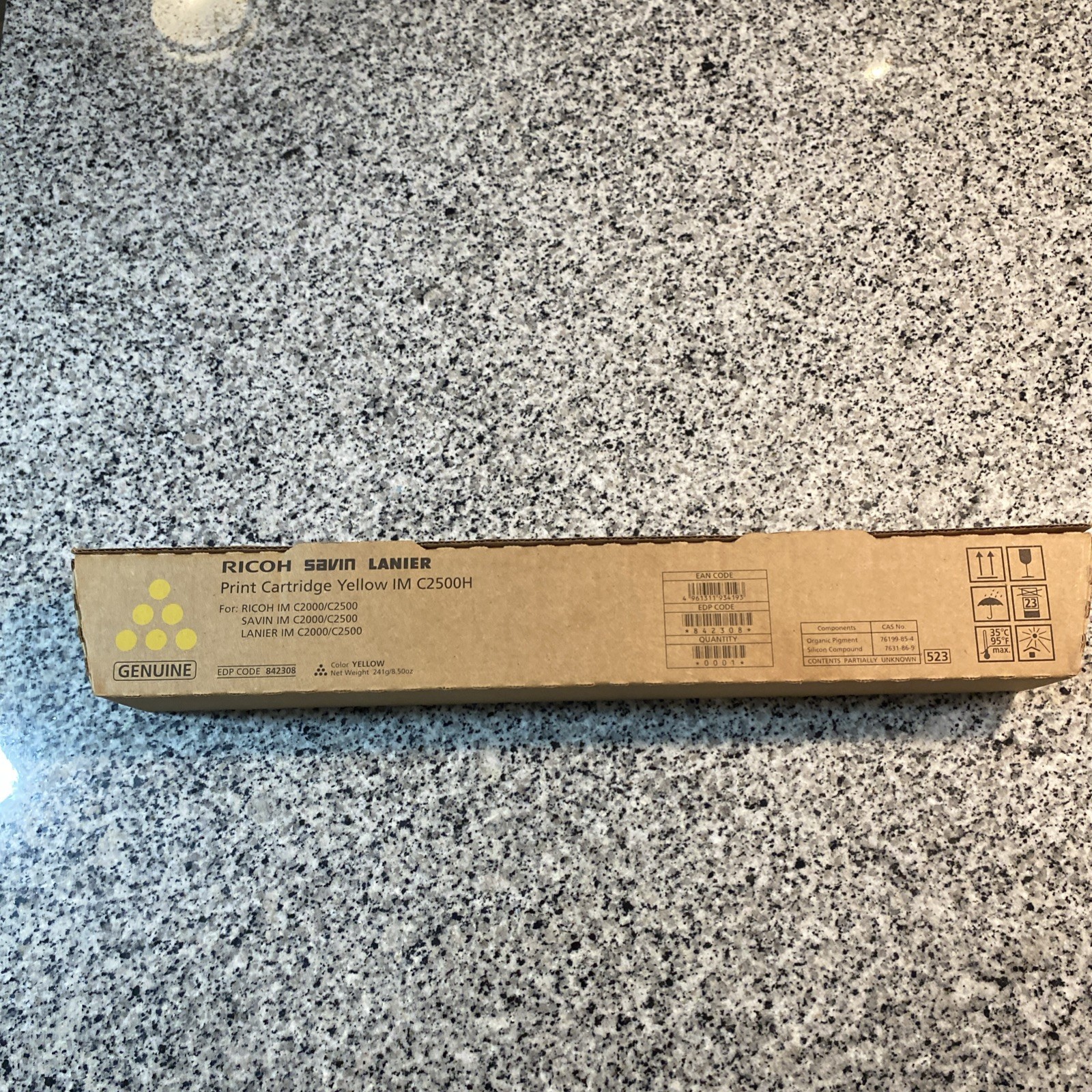 342308 New Genuine Ricoh Savin Lanier Yellow Toner for IM C2500H C2000