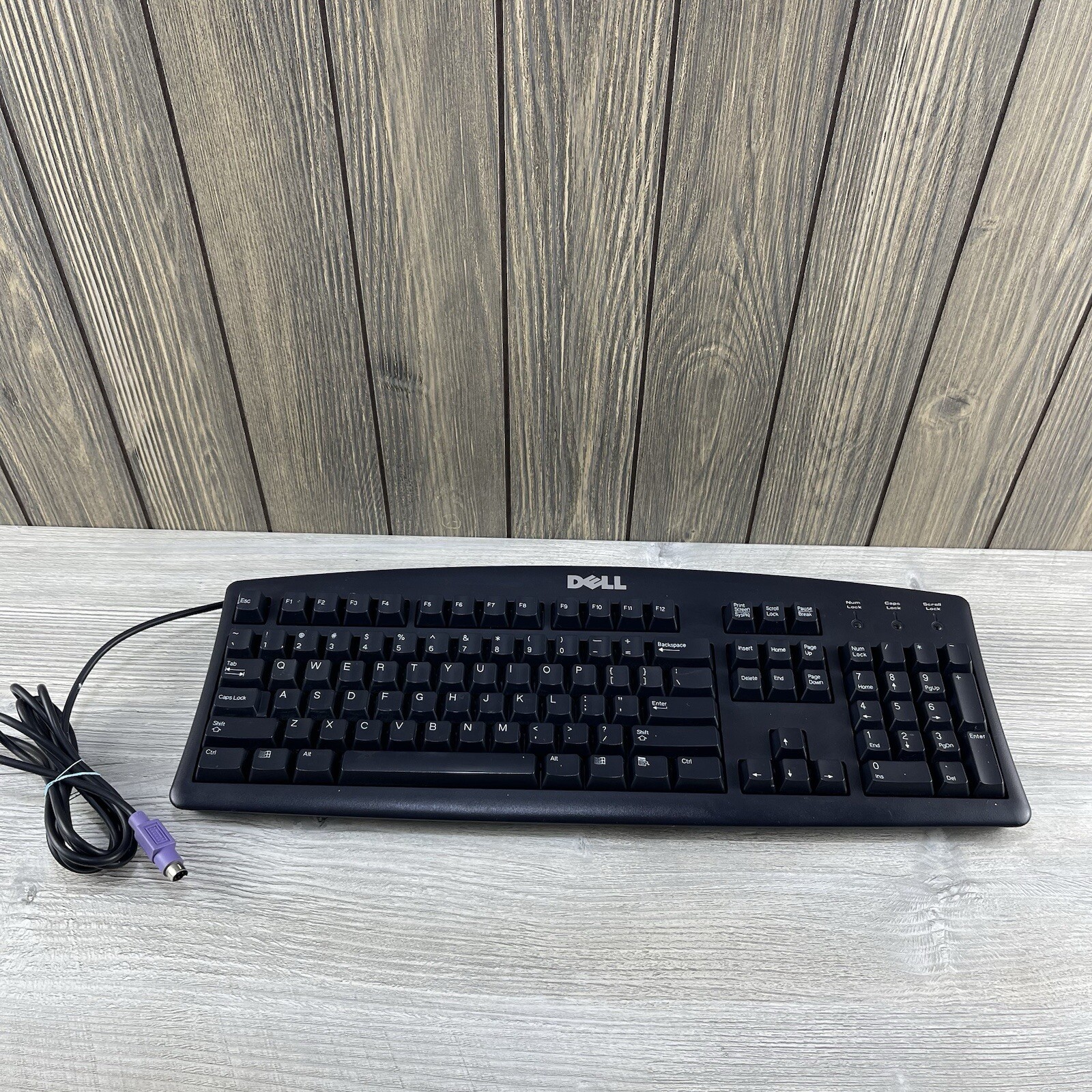 Dell PS 2 US 104-Key PC Windows Desktop Keyboard Model SK-8110 - Black