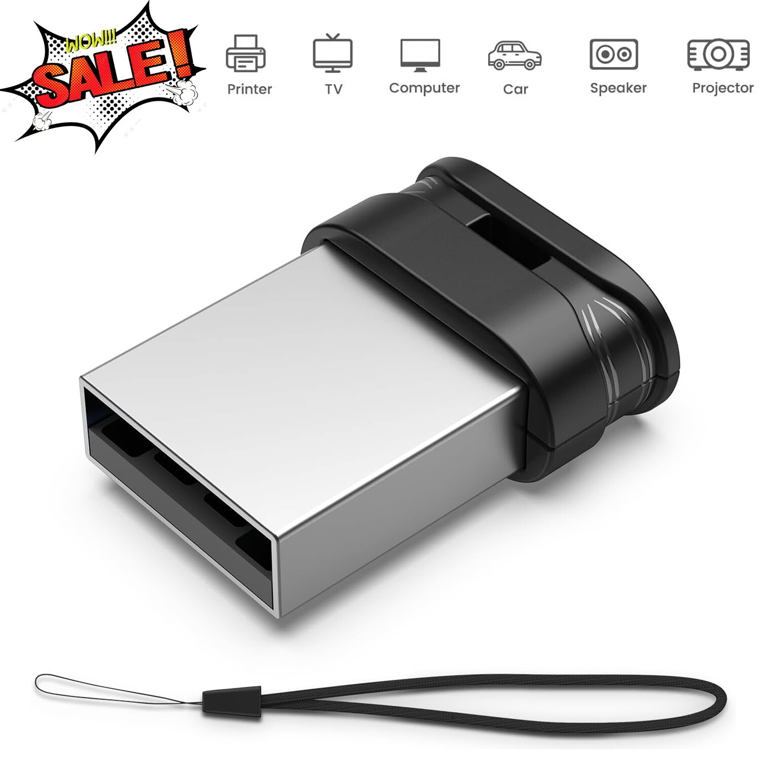 32GB 64GB USB 2.0 Flash Drive U Stick Mini USB Flash Pen Drive Memory Stick Lot