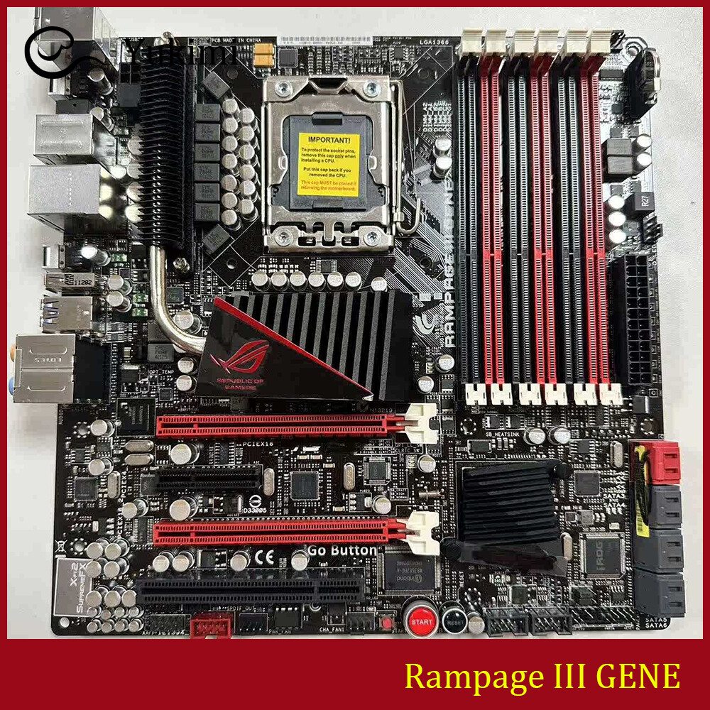 FOR ASUS Rampage III GENE LGA 1366 DDR3 24GB uATX Motherboard