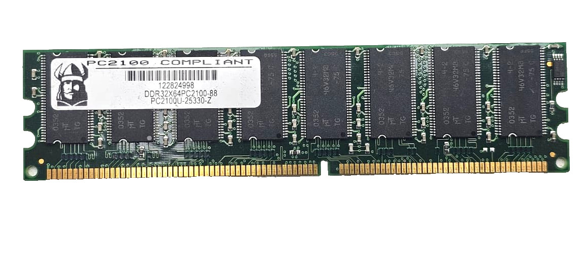 Viking 256MB SDRAM PC2100U DDR Memory Module 2X64PC2100-88 Desktop RAM.