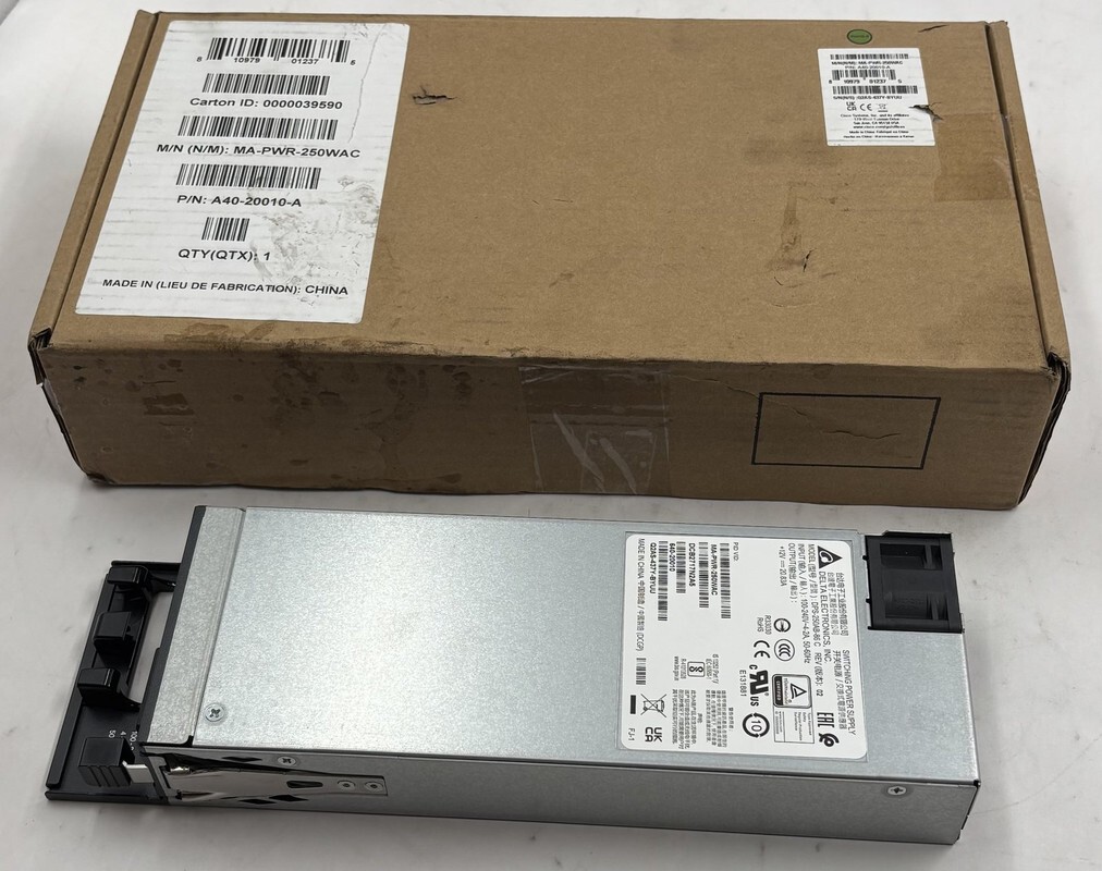 CISCO MA-PWR-250WAC 250W POWER SUPPLY FOR MERAKI MS 320 350 SERIES SWITCH