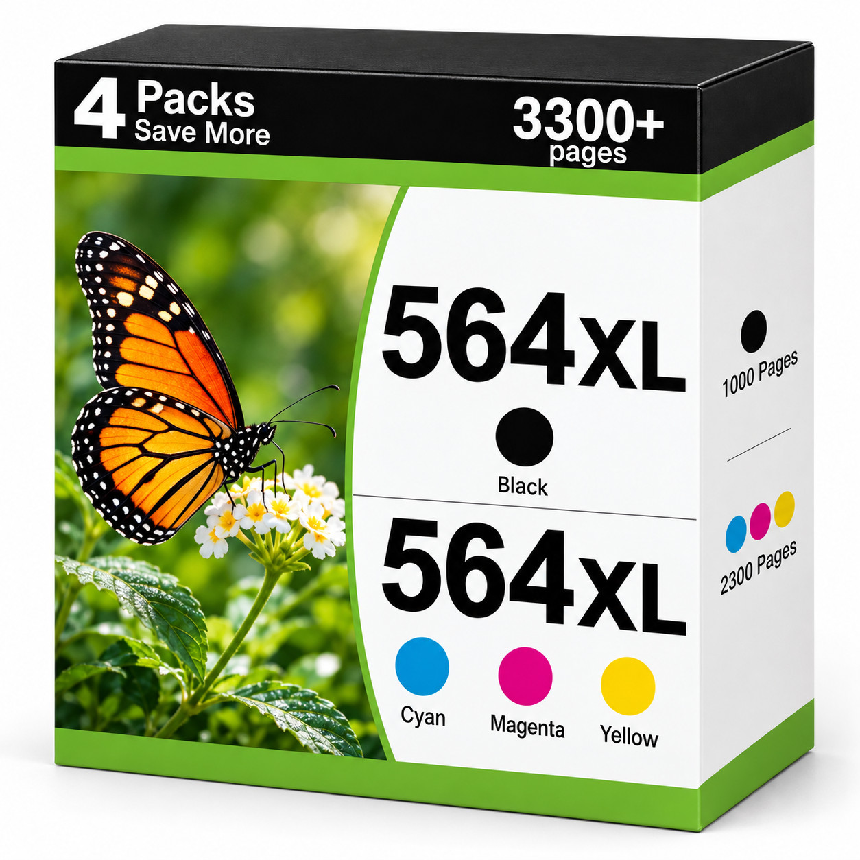 564XL Ink Cartridge Compatible for PhotoSmart 5525 6510 6512 6515 6520 6525