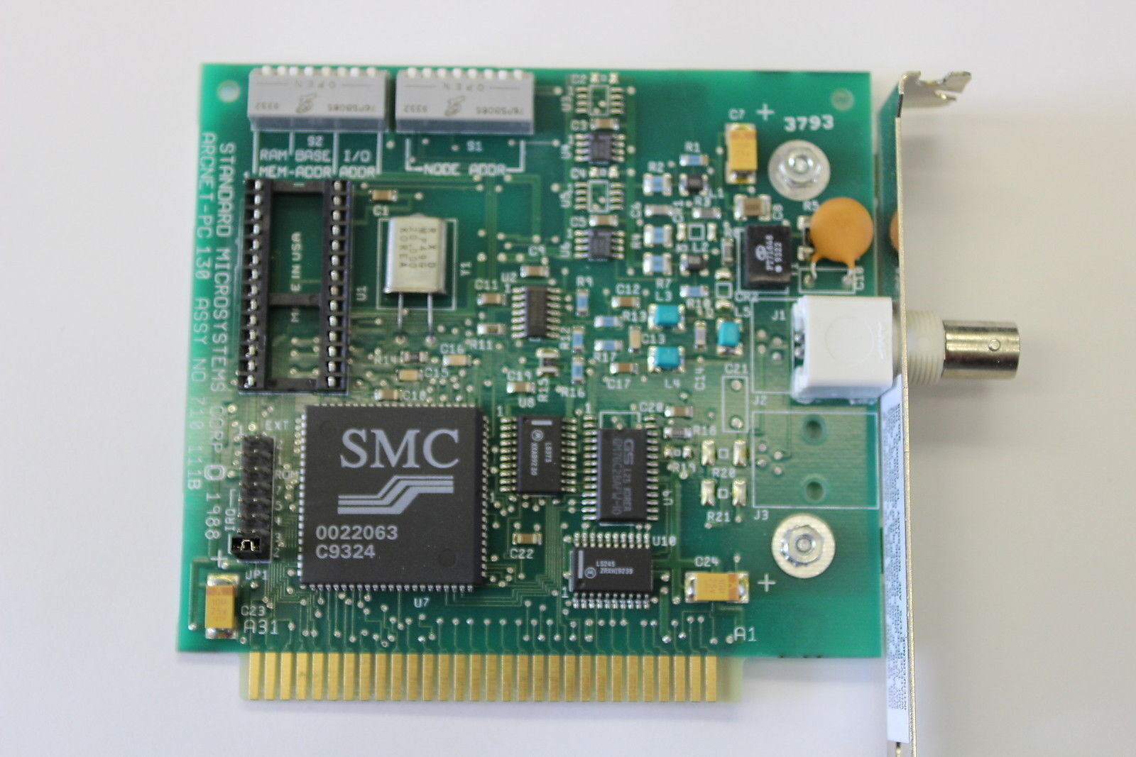 SMC PC130 750.111 Arcnet ISA Coax Adapter with Warranty