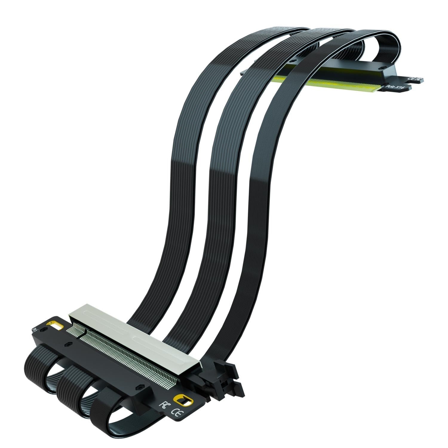 GLOTRENDS Double Reverse PCIE 4.0 Riser Cable for Mini-ITX Motherboard (170x1...