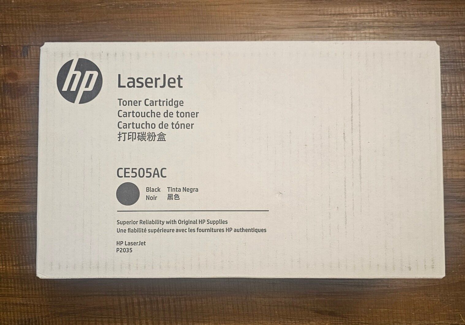 New OPEN BOX Genuine HP CE505AC Black Toner Cartridge for LaserJet P2035