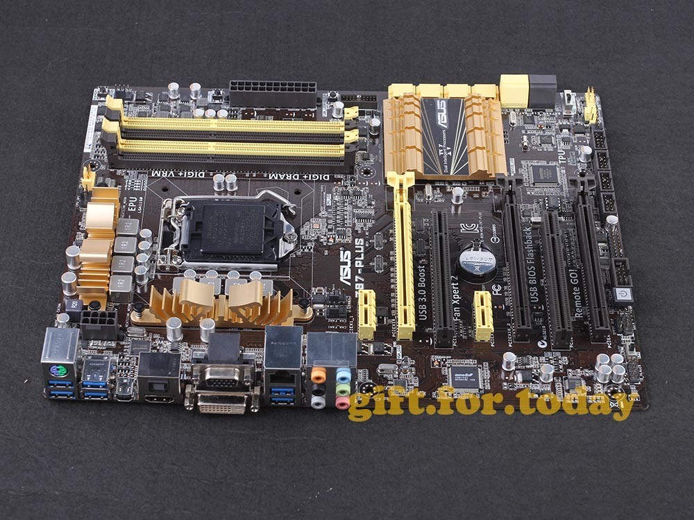 ASUS Z87-PLUS LGA 1150 Intel Z87 DDR3 ATX DVI HDMI USB3.0 Motherboard With I/O