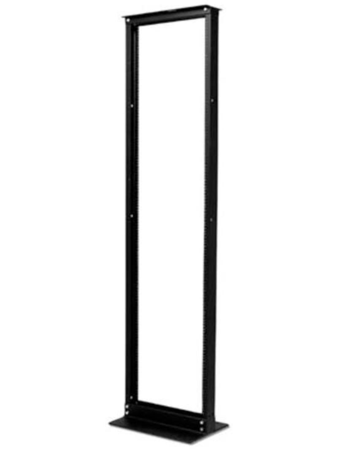 APC AR201 NetShelter 2 Post 45U Open Frame Threaded Holes Network Cabling Rack