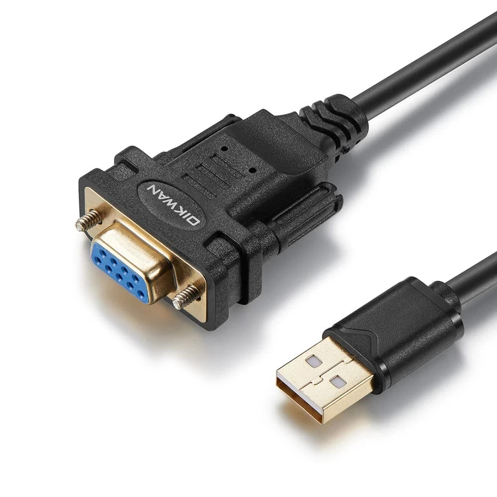 USB to RS232 Serial Adapter with FTDI Chipset - USB 2.0 to Female DB9 Serial