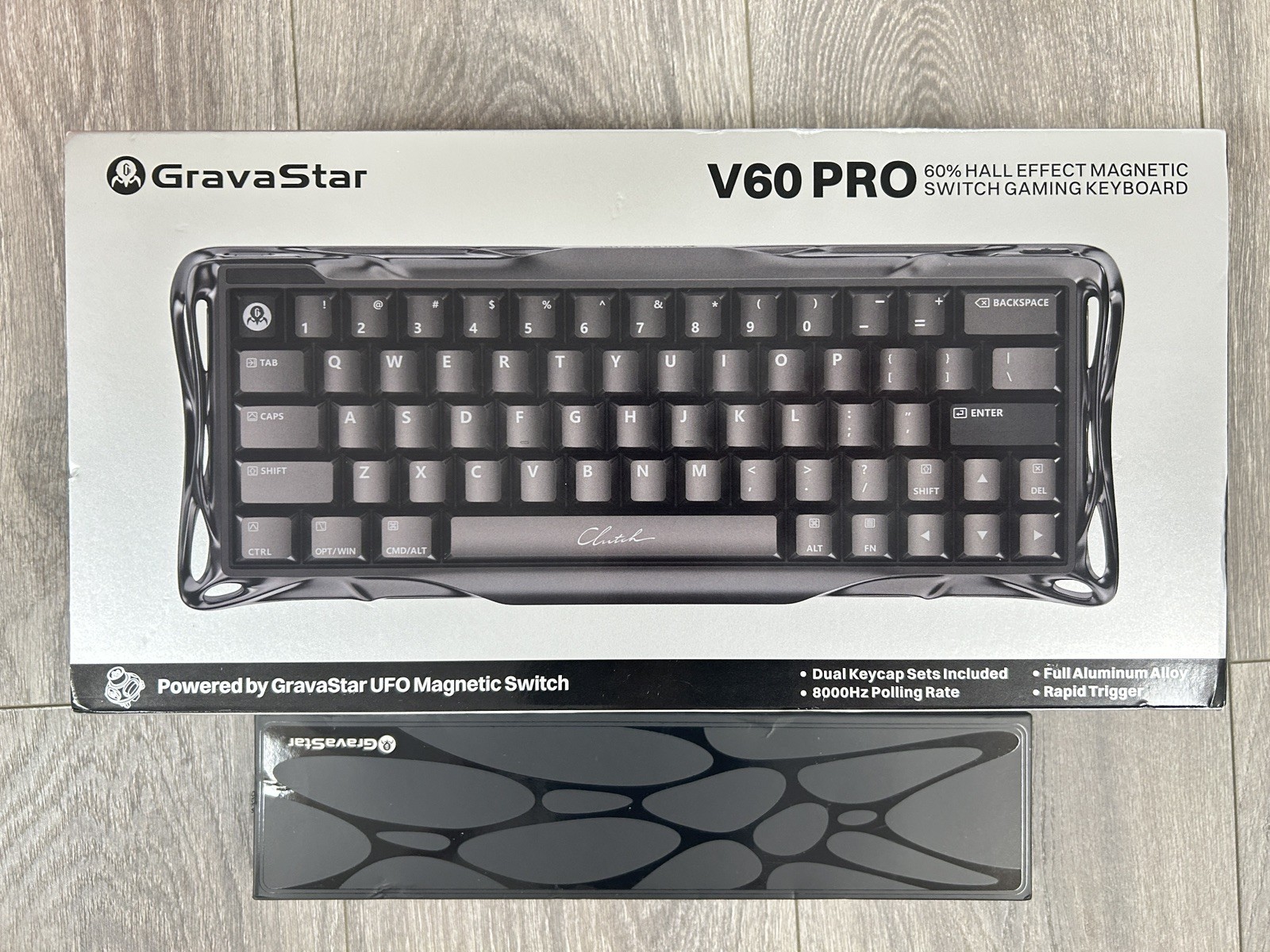 GravaStar Mercury V60 Pro Deluxe Gift Box Set + Exclusive Wrist Rest (BNIB)