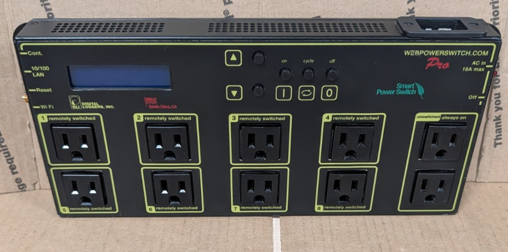 Digital Loggers Web Power Switch Pro LPC9 -NO POWER CORD (UNTESTED)