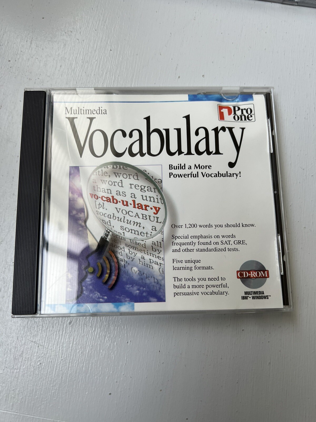 Multimedia Vocabulary, PC, CD-ROM, IBM Windows, Pro One, '96, New in Shrink Wrap
