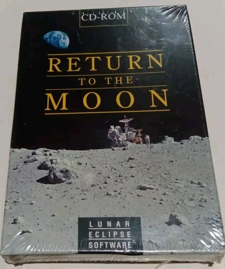 1994 CD ROM Return To The Moon Lunar Eclipse Software Factory Sealed 