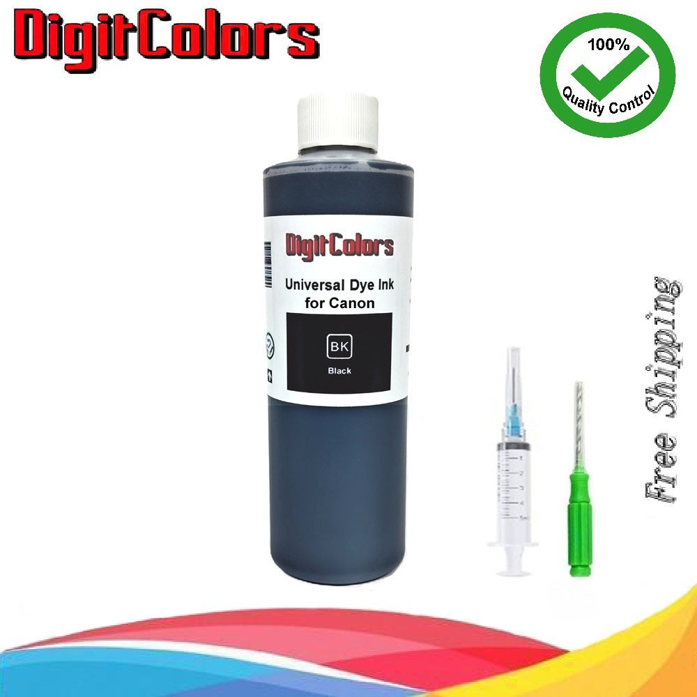 250ml Black Ink Cartridge Refill Kit  Bottle for Canon Inkjet Printers