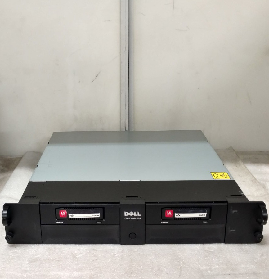Dell (0TPF9N) PowerVault 114X Tape Rack Enclosure W/ 2x RD1000 + 2x 1.5TB