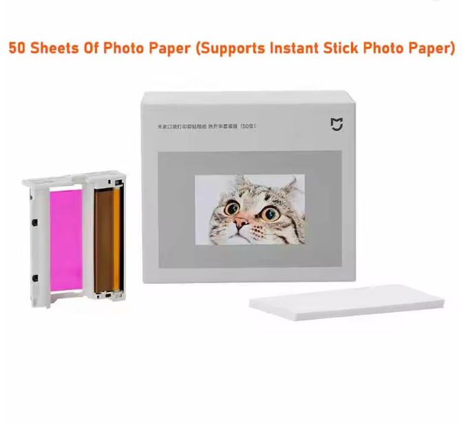 Xiaomi  Mijia Pocket Printer Pro Printing Photo Paper Thermal Sublimation Set