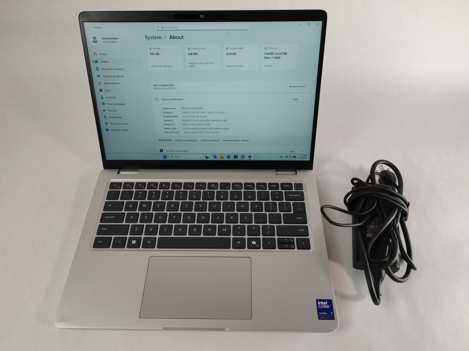 Dell Pro 14 Plus PB14250 Core Ultra 7 268V 2.20 GHz 32 GB LPDDR5 1 TB NVMe