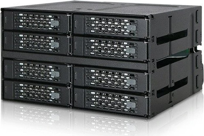Icy Dock MB508SP-B Backplane Module 8 Bay 2.5 SAS SATA SSD Fits 2 x 5.25 Hdd