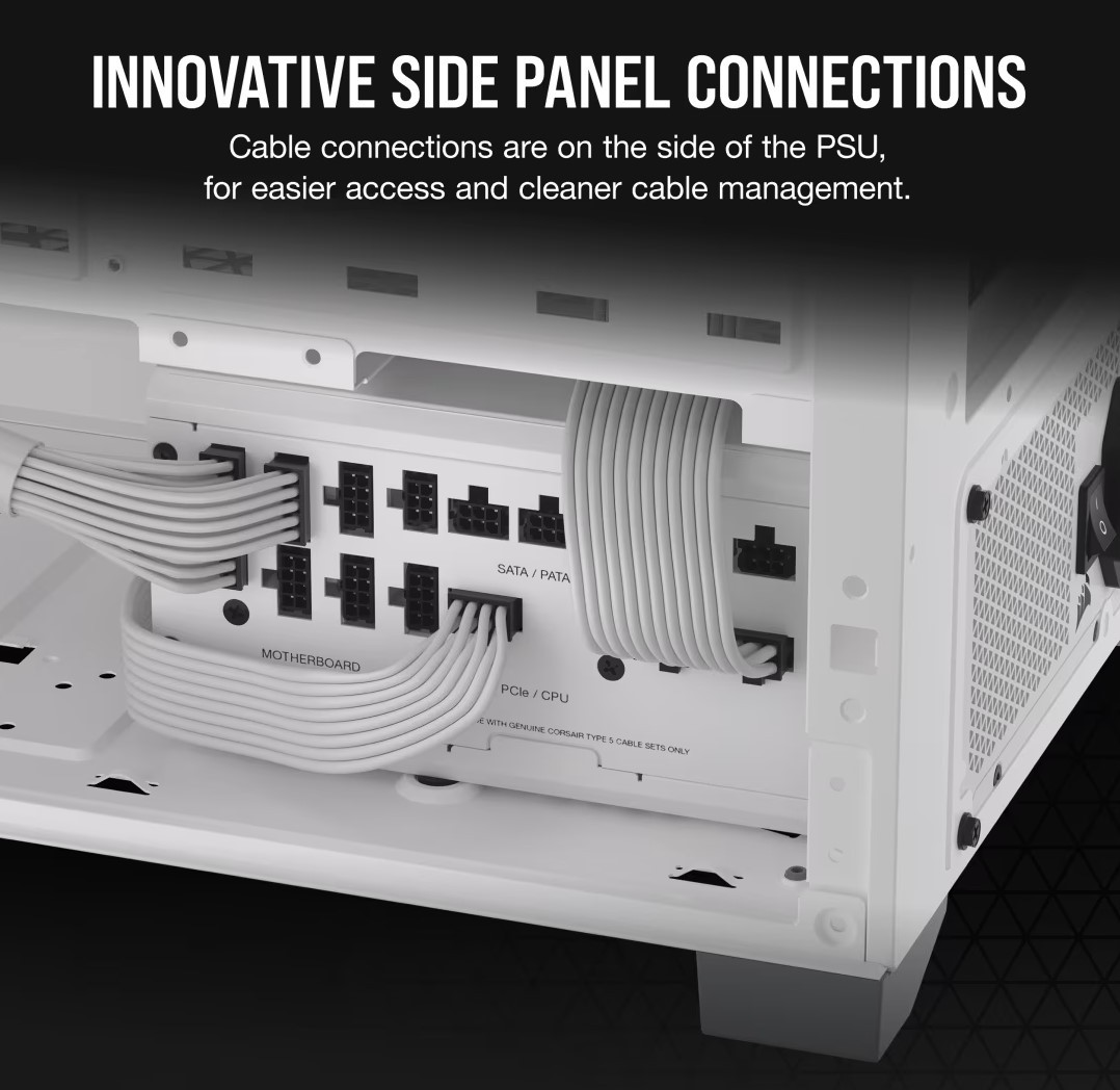 CORSAIR RM1000X SHIFT 80 PLUS GOLD FULLY MODULAR ATX POWER SUPPLY 1000 -  WHITE