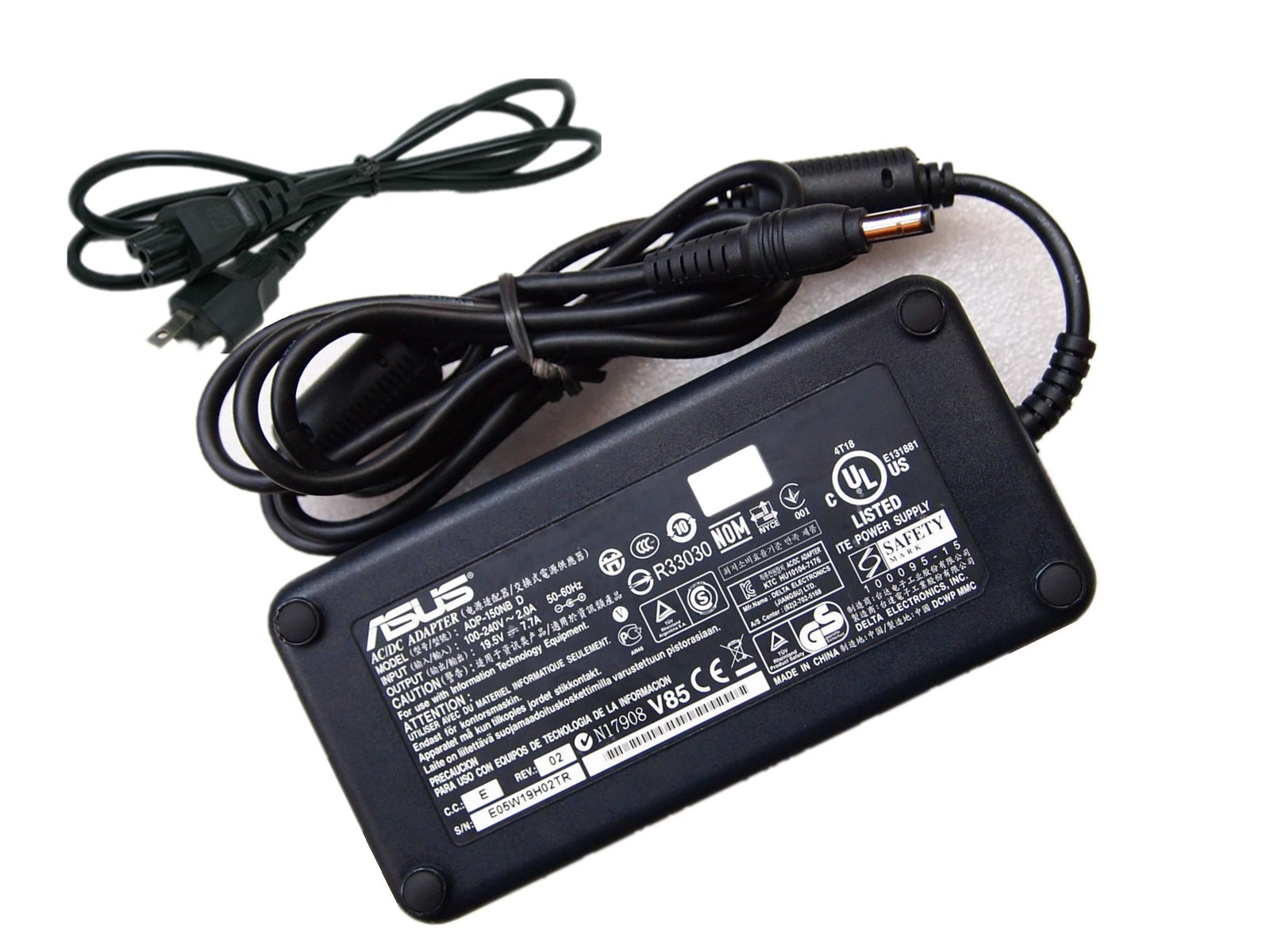150W GENUINE Liteon AC Adapter Power compatible with ASUS G73JH G73SW G73SW-BST6