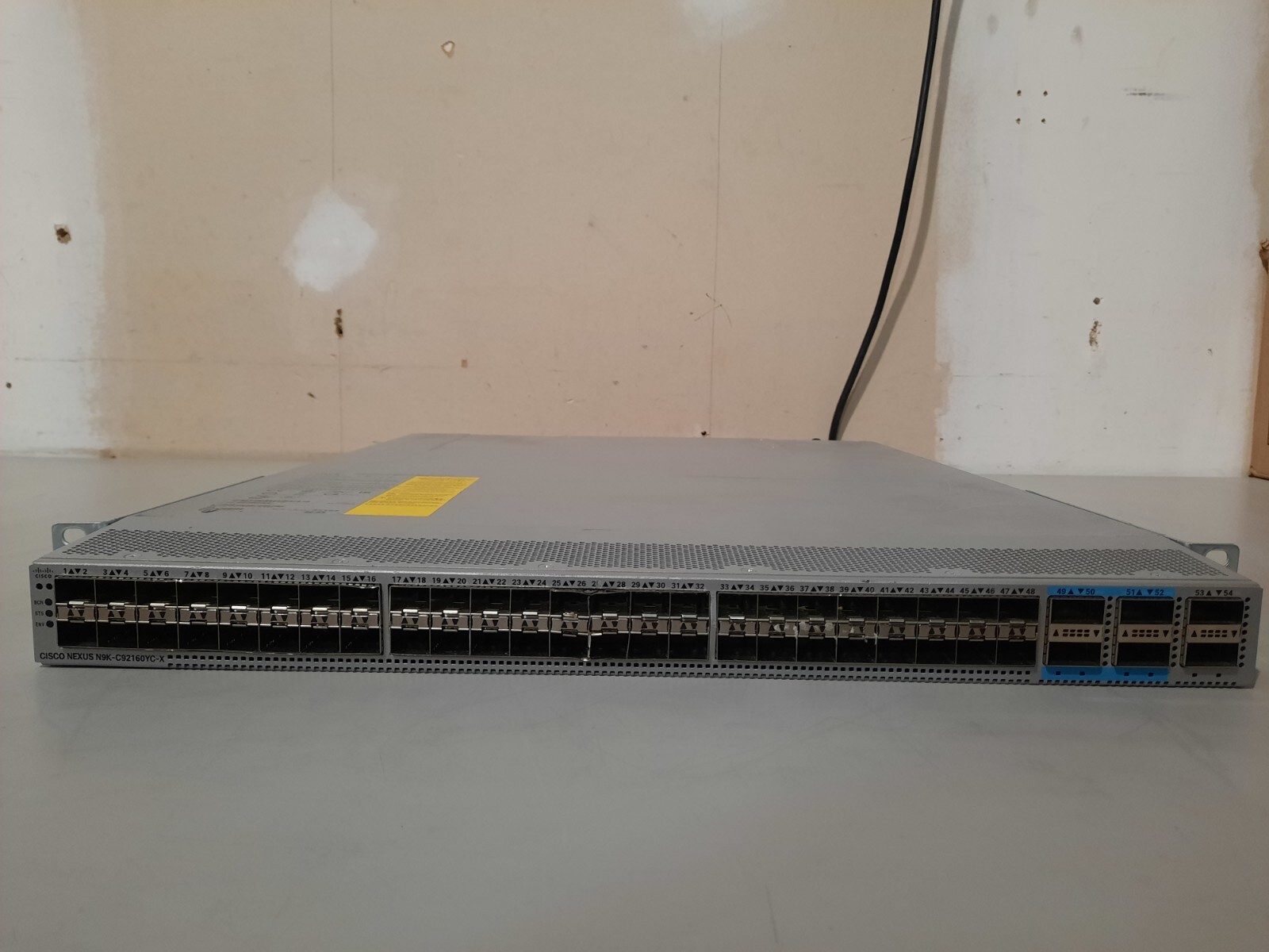 Cisco N9K-C92160YC-X Nexus 9200 48p DAMAGE PORTS With Power Supplies TESTED