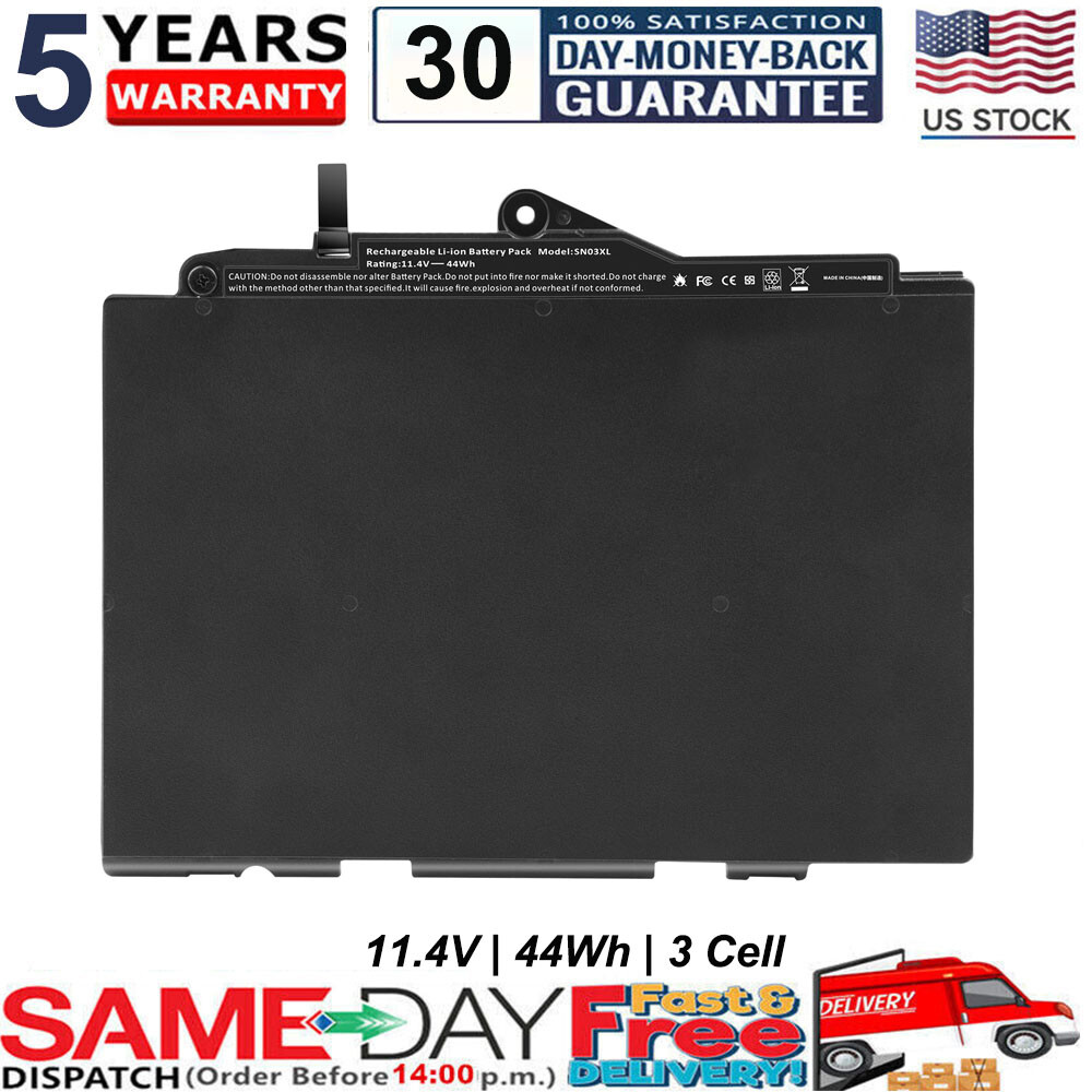 SN03XL SB03XL Battery for HP EliteBook 720 725 820 825 G1 G2 G3 G4 Series Laptop