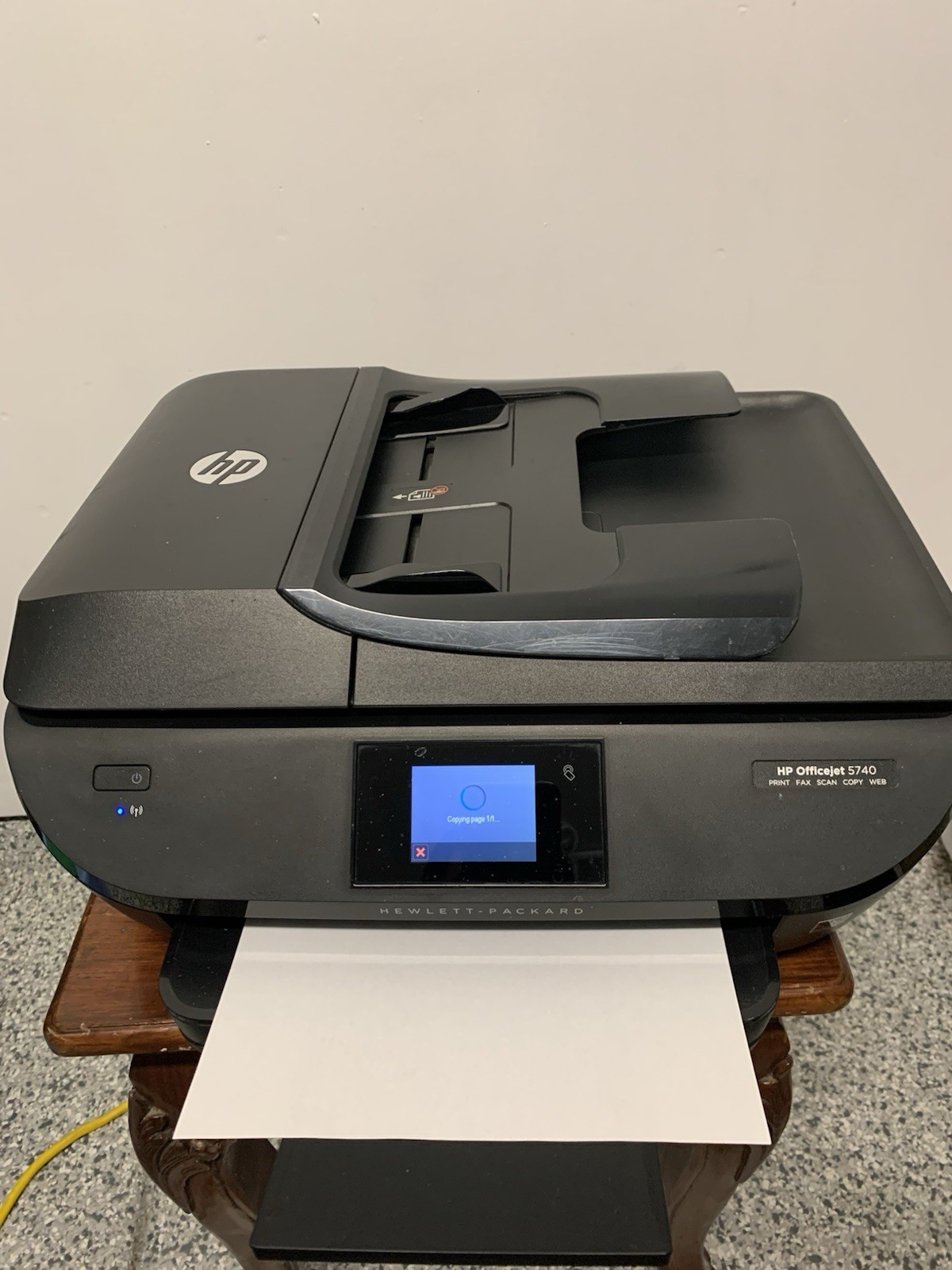 HP OfficeJet 5740 Wireless All-in-One Inkjet Printer - Print Scan Copy Fax