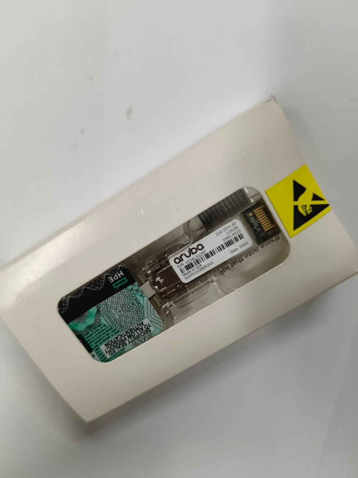 aruba JL563B 10G SFP+ BT 1990-4815 Non-China counterfeits.