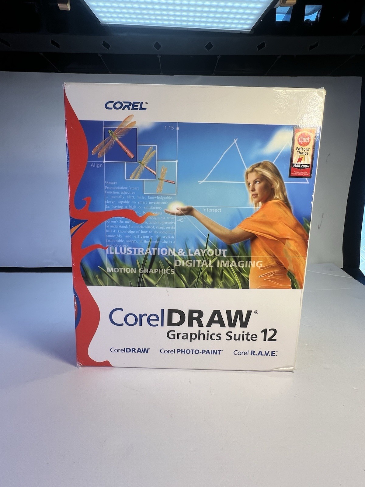 Corel CorelDRAW Graphics Suite 12 Upgrade CD for Windows 2000 XP Open Box