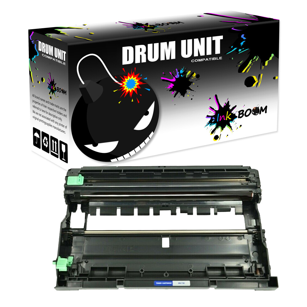 1 Black Drum Cartridge fits Brother DR730 HL-L2395DW MFC-L2750DW XL HL-L2370DW