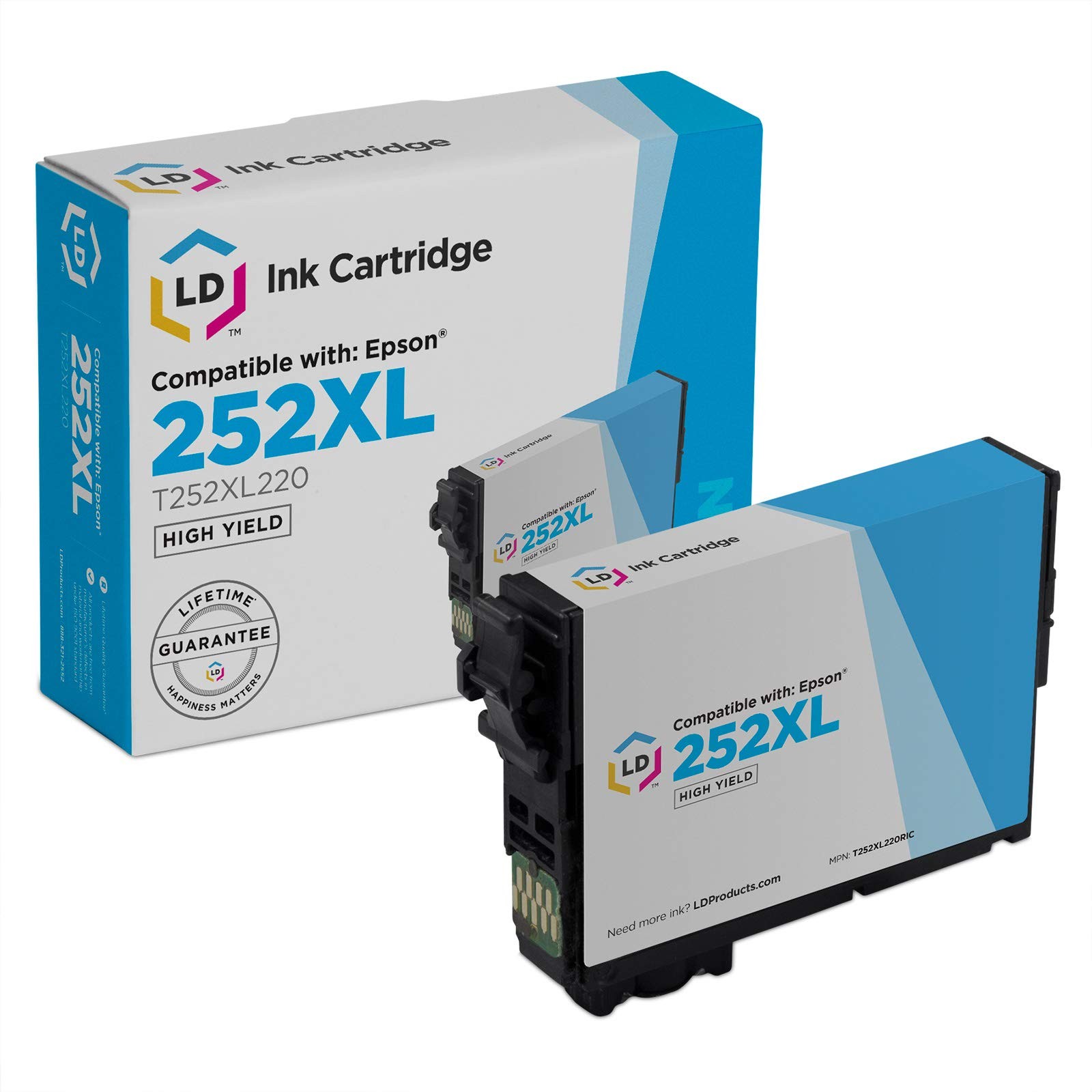 Reman Ink for Epson 252XL 252 XL T252XL220 High-Capacity (C)