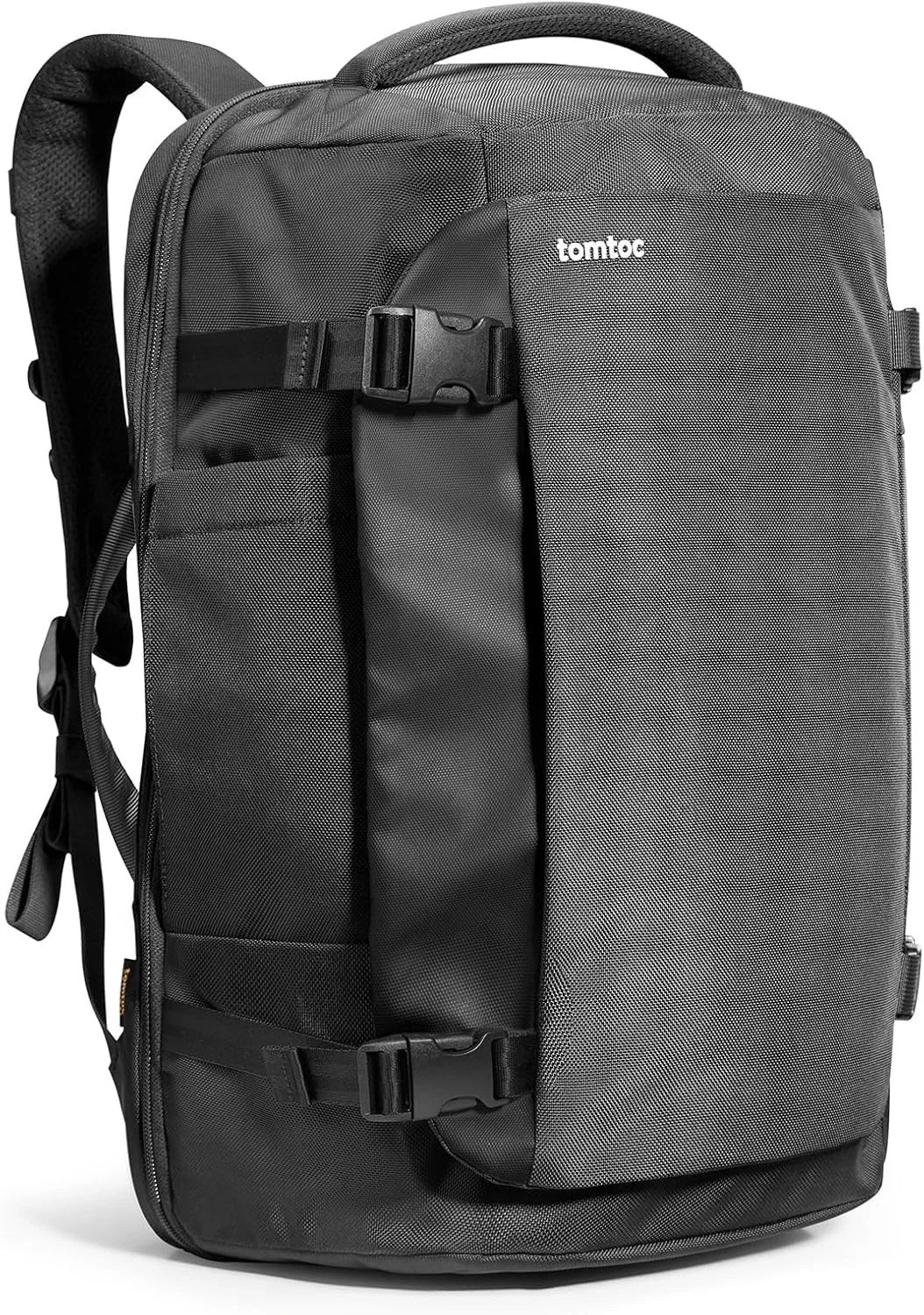tomtoc Travel Backpack 40L, TSA Friendly Flight Approved Carry-on Luggage Black