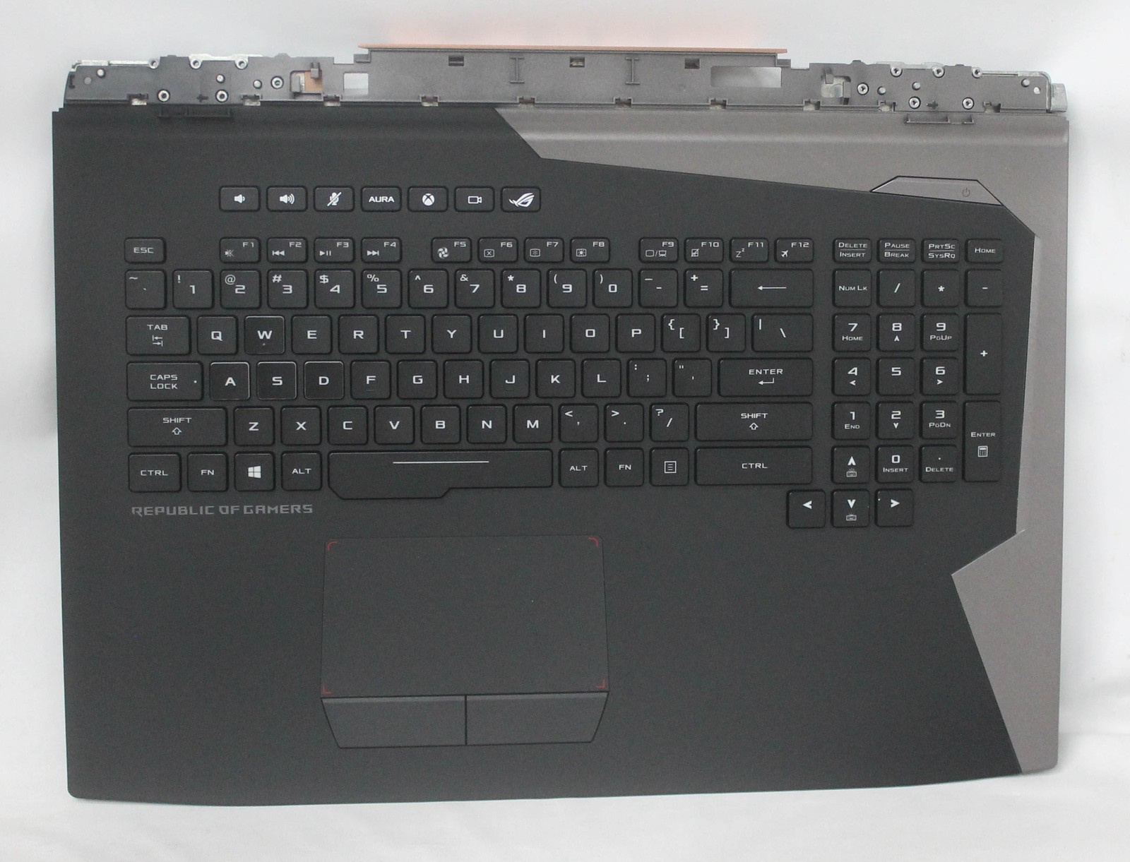 90NR0HJ1-R31US0 Asus Palmrest Top Cover W/ Keyboard (Us-English) "GRADE A"