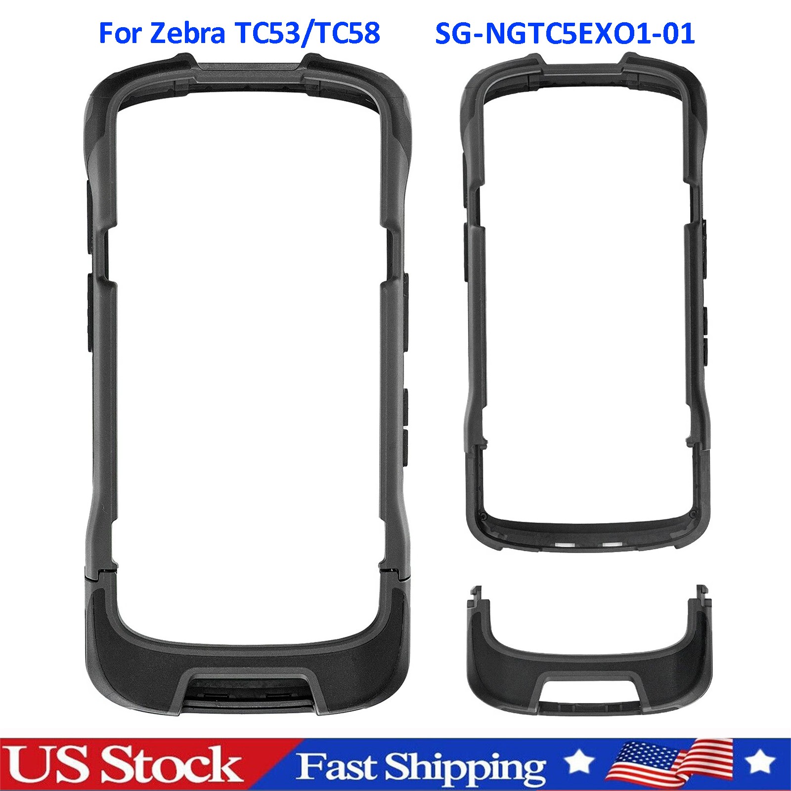 for ZEBRA TC53 TC58 Rugged Boot SG-NGTC5EXO1-01 Protective Case with Hand Strap