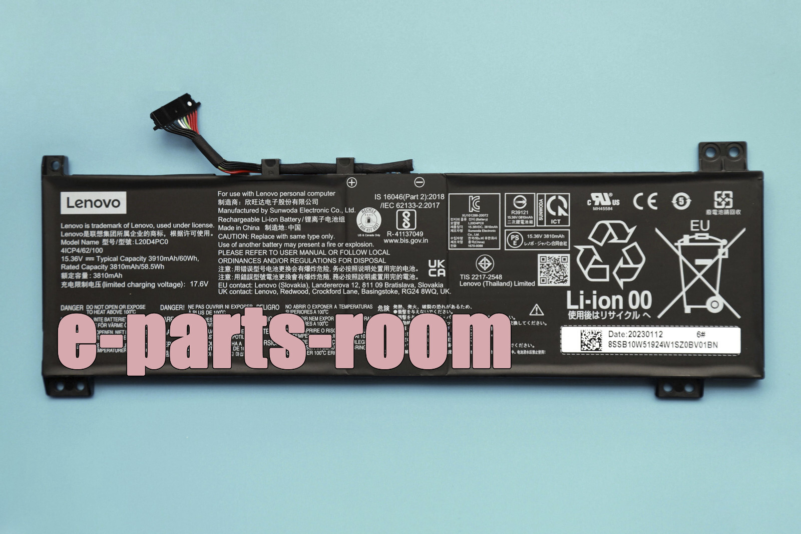 Genuine L20M4PC0 L20C4PC0 L20D4PC0 Battery for Lenovo Legion 5-15ITH6H 5-15ACH6A
