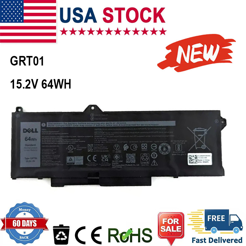 OEM Genuine 64WH GRT01 Battery For Dell Latitude 5521 5421 Precision 3561 3470