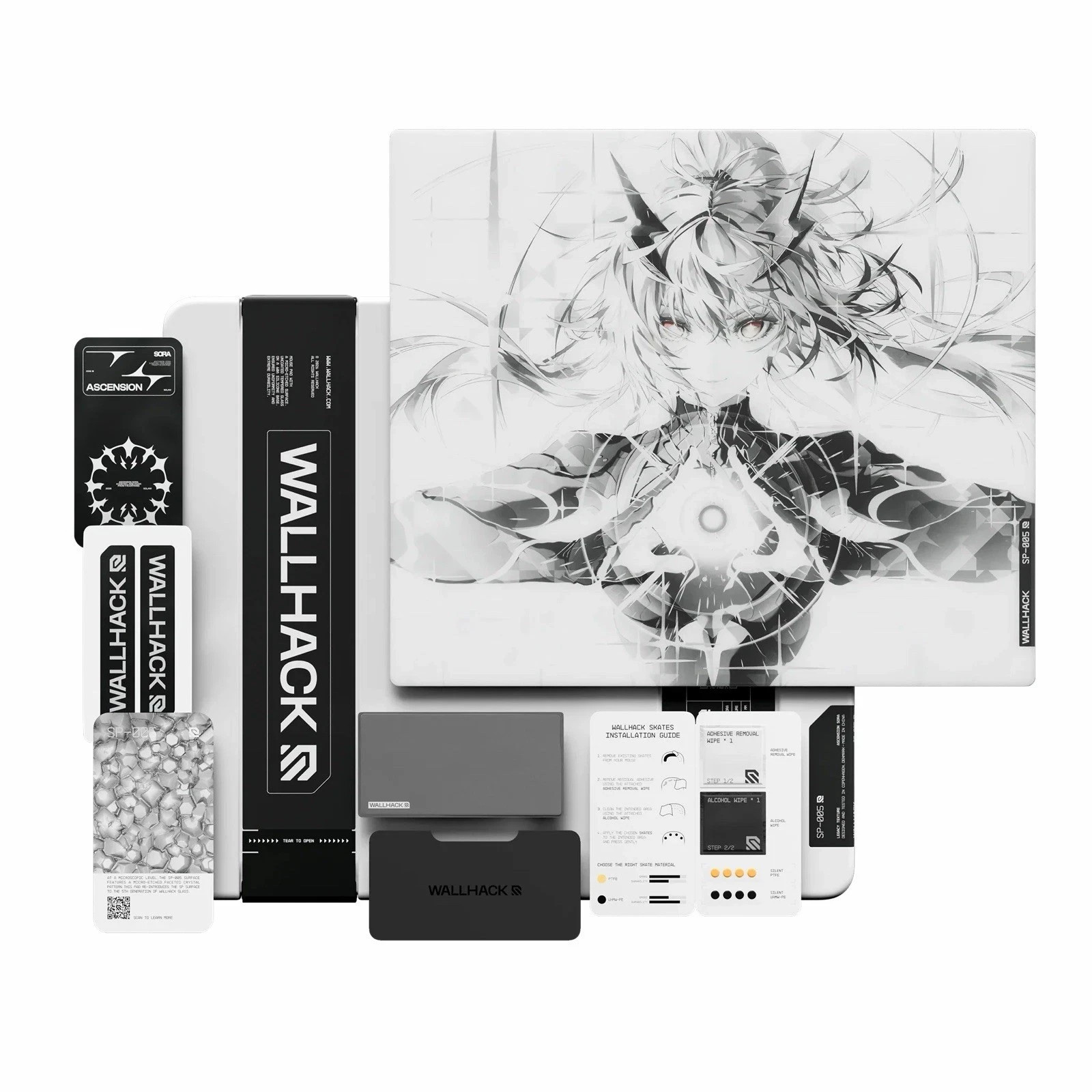 Wallhack Ascension Sora SP-005 Glass Mousepad Limited Edition