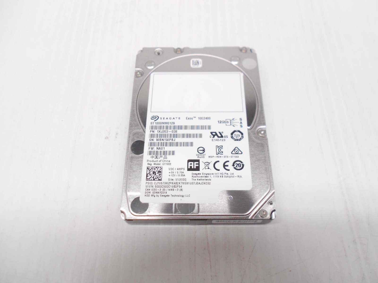Seagate ST1800MM0129 1.8TB 10K SAS 2.5 12G HARD DRIVE Dell HP Server Storage 2TB