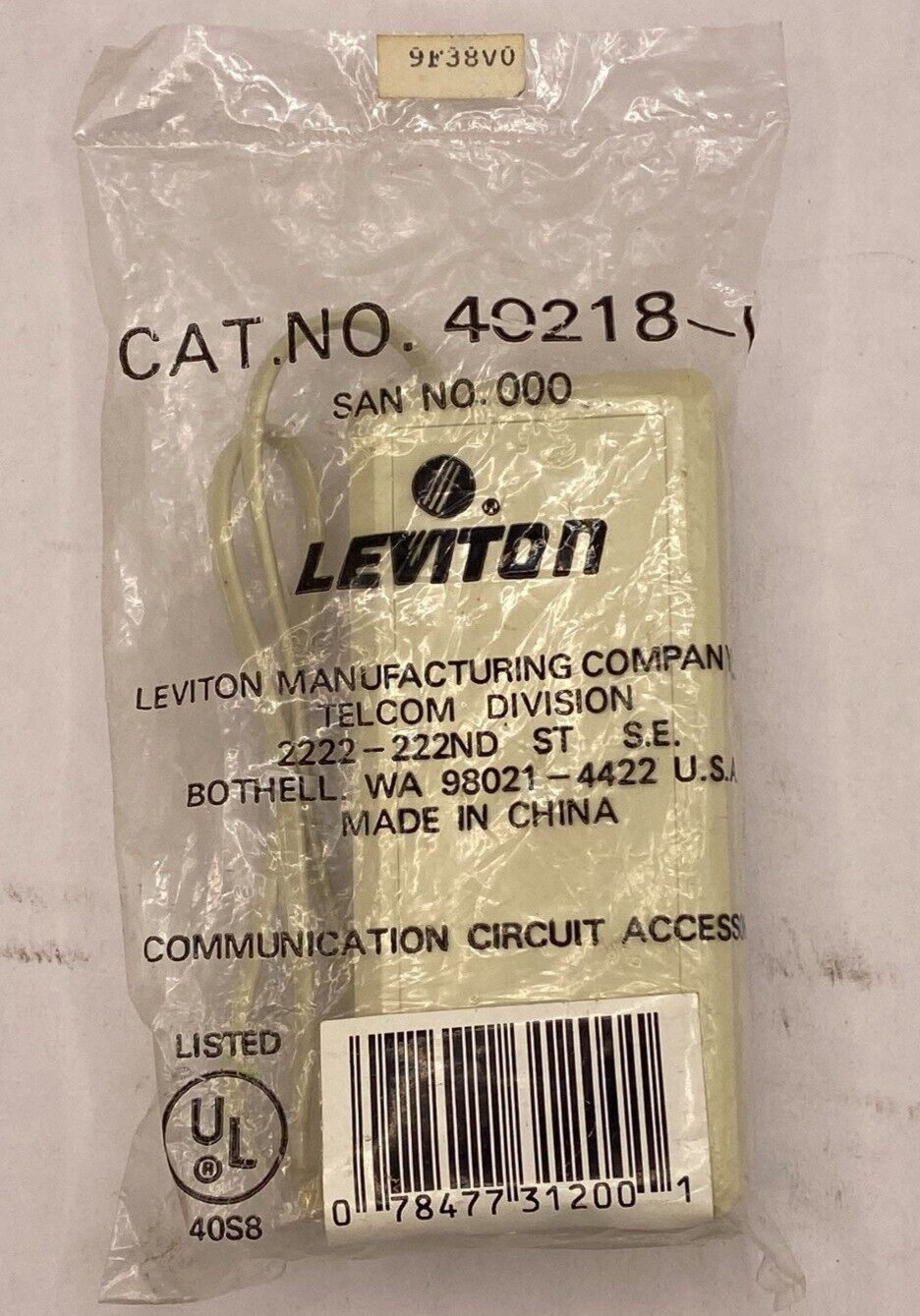 LEVITON 40218-1 PORT 🔔