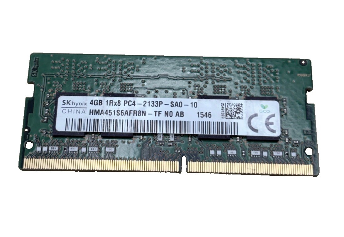HMA451S6AFR8N-TF GENUINE HYNIX LAPTOP MEMORY 4GB 1RX8 PC4-2133P-SA0-11