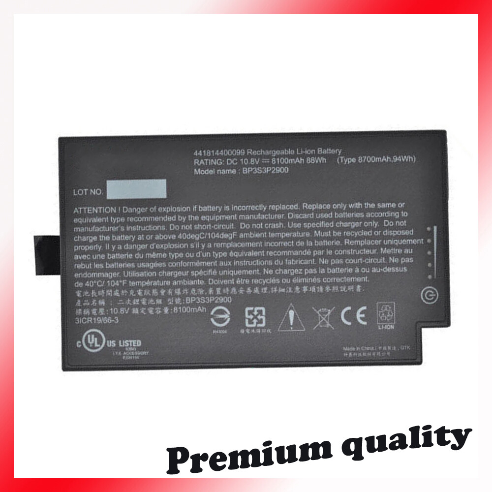 BP3S3P2900 BP3S3P2900(P) 44184400099 Battery For GETAC B300 B300X 88Wh