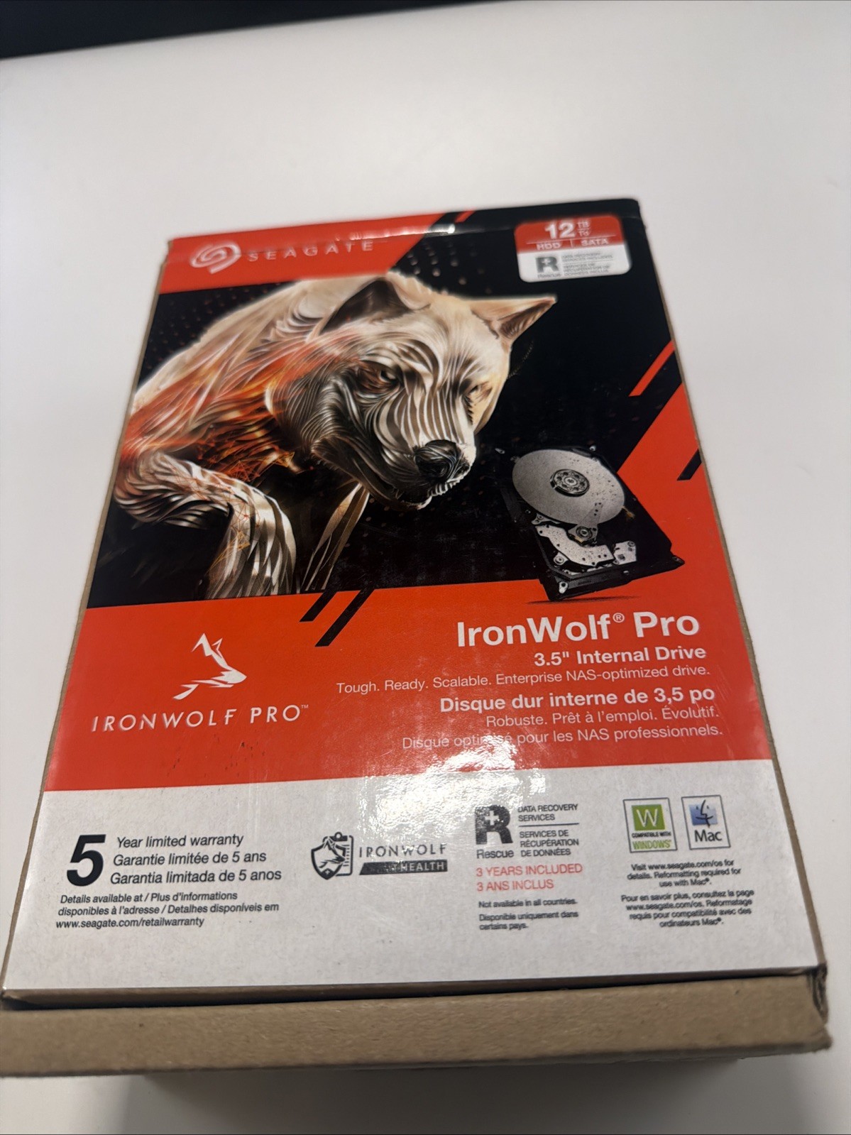 Seagate IronWolf Pro ST12000NT001 12TB  Hdd/  SATA