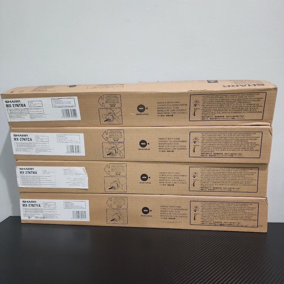 Sharp MX-27NT Toner Set Yellow Magenta Cyan Black