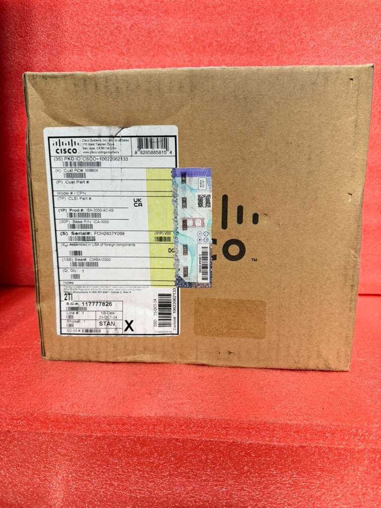 CISCO ISA-3000-4C-K9 INDUSTRIAL SECURITY 4-PORT RUGGED FIREWALL SWITCH