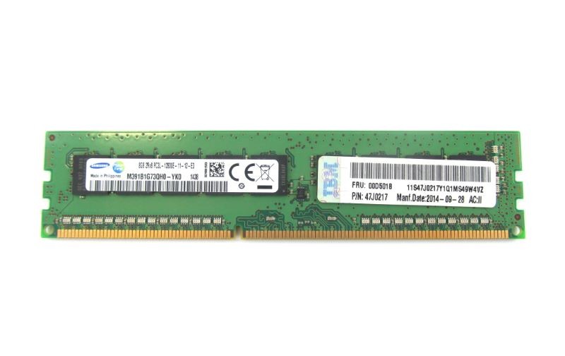 IBM 00D5018 8Gb (Dual Rank) 1.35V DDDR3 UDIMM MEMORY