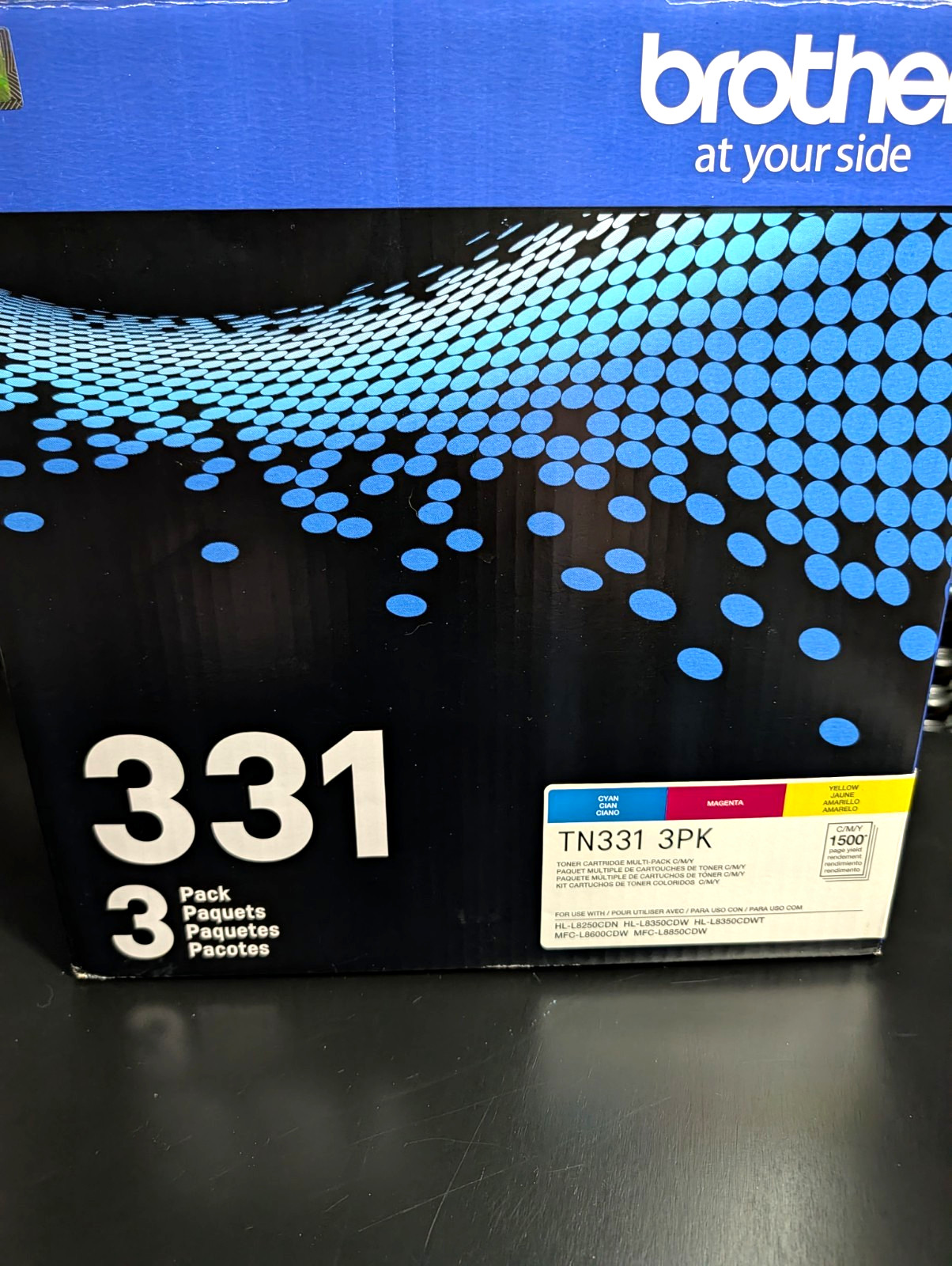 3 PACK Brother TN331  Toner Cartridge - NEW, OPEN BOX