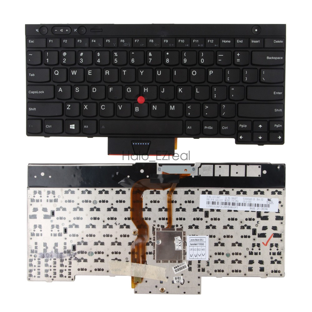 Genuine US Keyboard For Lenovo IBM ThinkPad X230 T430 T530 W530 L530 04W2250