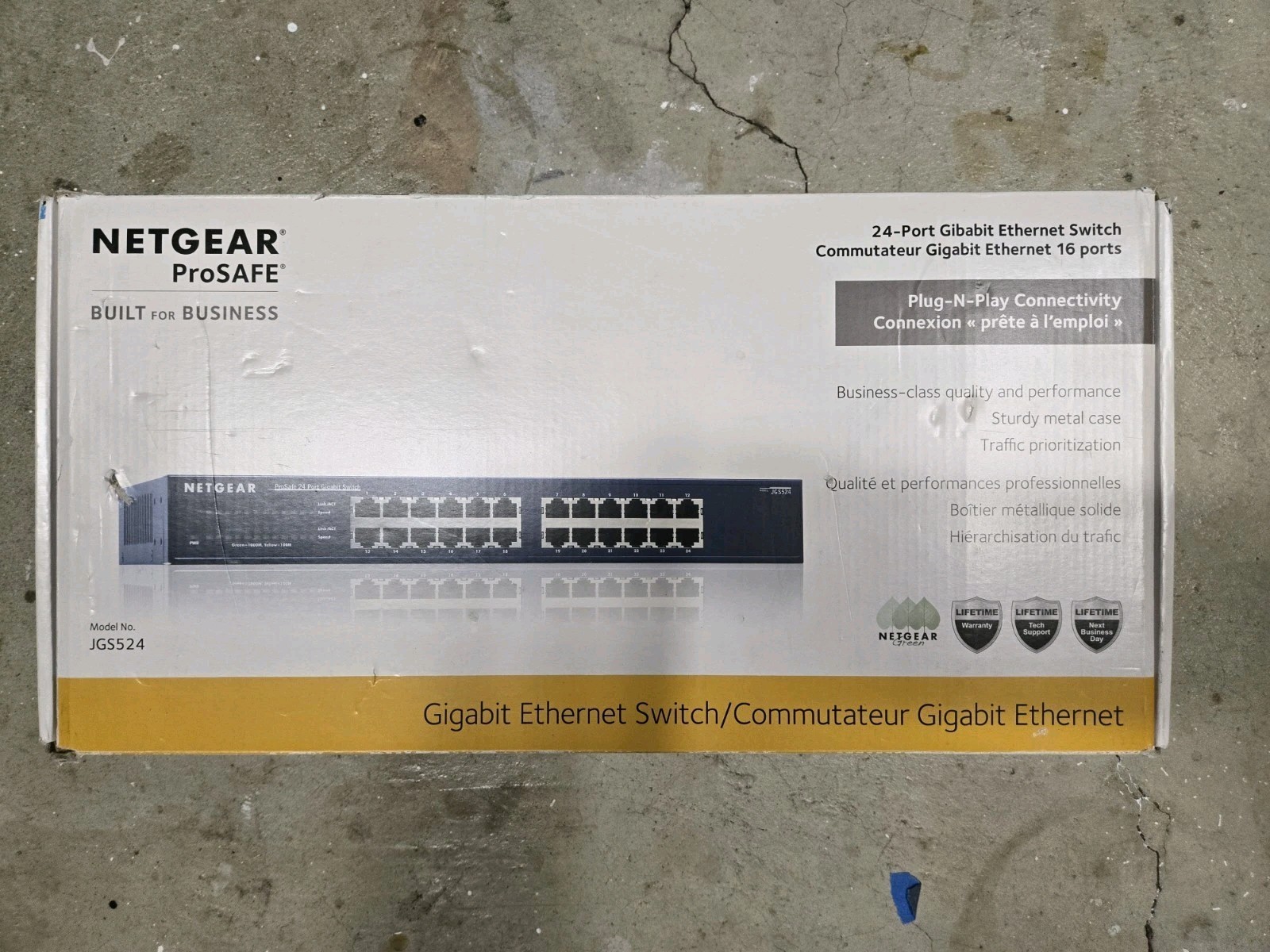 Netgear JG5524 v2 Pro Safe 24 PT Gigabit Smart Switch Open Box  G2U