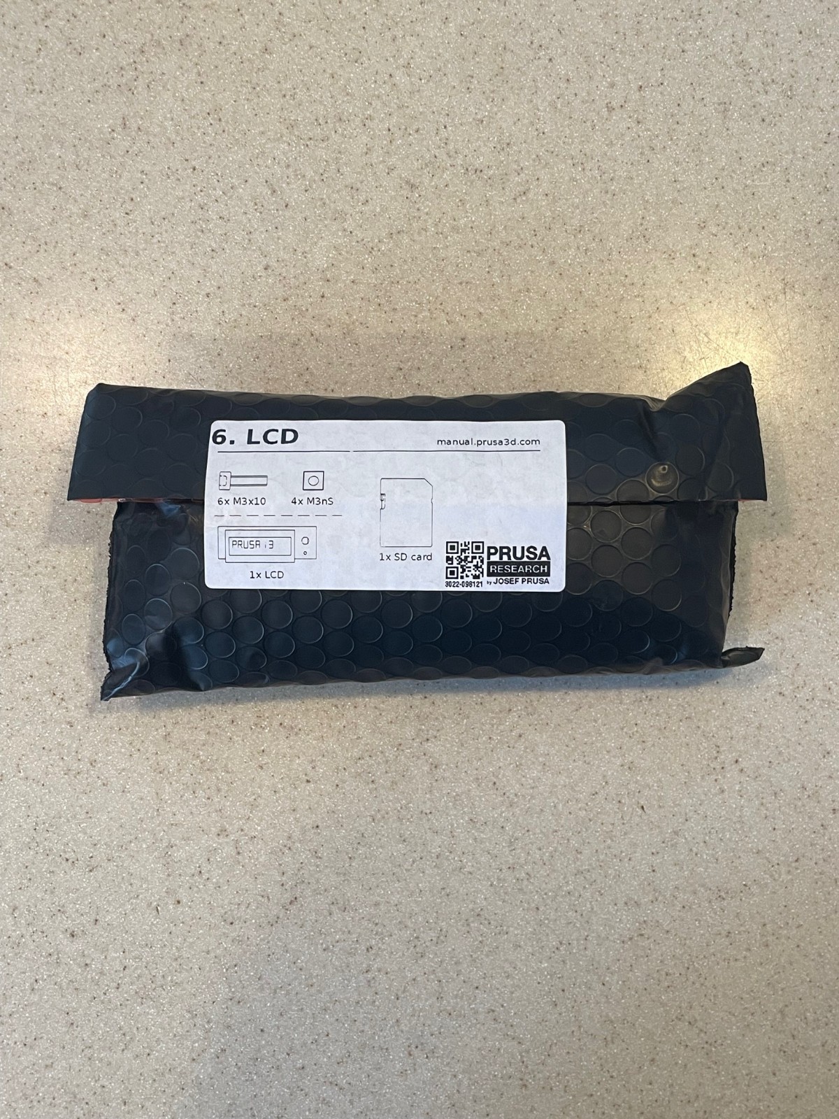 Genuine Original Prusa MK3/S/+ LCD Unit New with Cables and Hardware